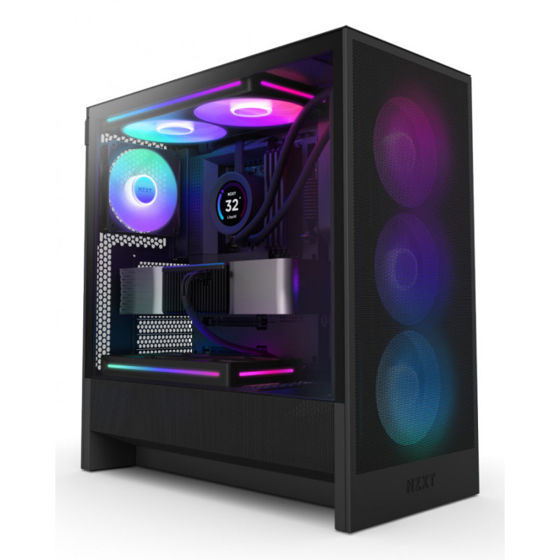 NZXT H5 Flow RGB Midi Tower musta