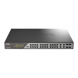 D-Link DSS-200G-28MPP verkkokytkin Hallittu L2 Gigabit Ethernet (10 100 1000) Power over Ethernet -tuki 1U Harmaa