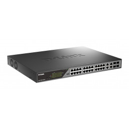 D-Link DSS-200G-28MPP verkkokytkin Hallittu L2 Gigabit Ethernet (10 100 1000) Power over Ethernet -tuki 1U Harmaa