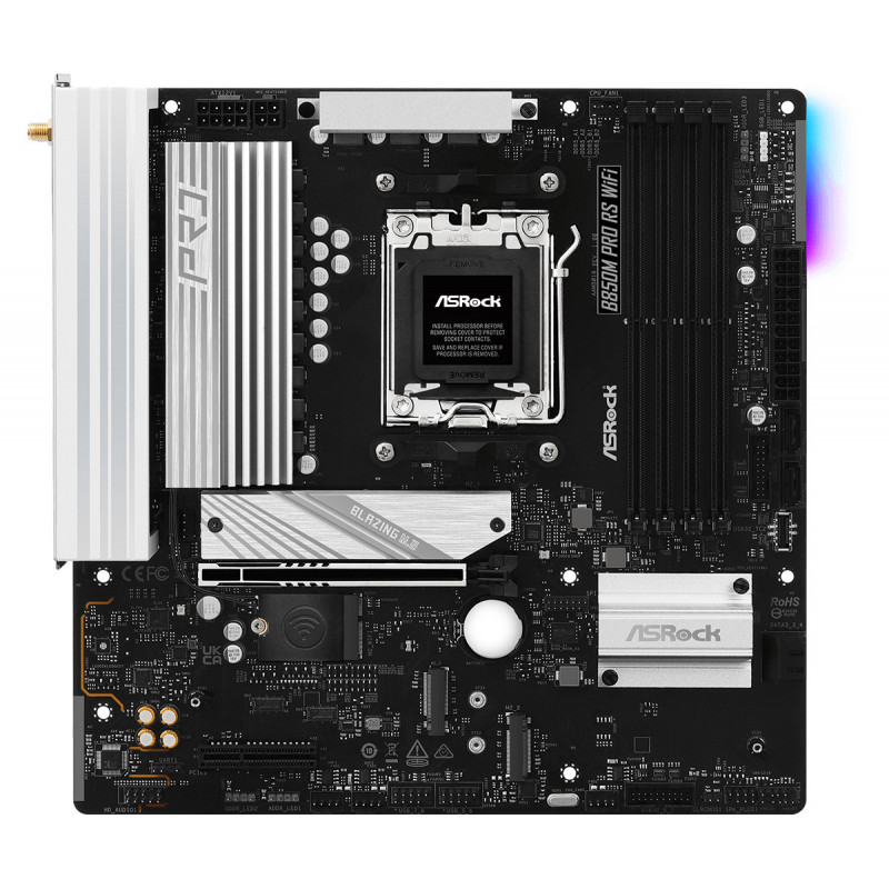 Asrock B850M Pro RS WiFi AMD B850 Pistoke AM5 mikro ATX