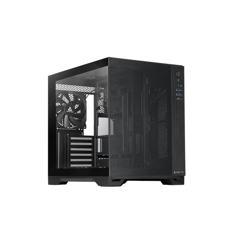 Chieftec mATX Gehäuse GM-30B-M-OP, black Kuutio musta