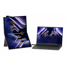 ASUS ZenScreen Fold OLED MQ17QH tietokoneen litteä näyttö 43,9 cm (17.3") 2560 x 1920 pikseliä Quad HD Hopea