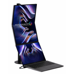 ASUS ZenScreen Fold OLED MQ17QH tietokoneen litteä näyttö 43,9 cm (17.3") 2560 x 1920 pikseliä Quad HD Hopea
