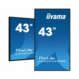 iiyama LH4341UHS-B2 infonäyttö 108 cm (42.5") LCD 500 cd m² 4K Ultra HD Sisäänrakennettu prosessori Android 8.0 18 7