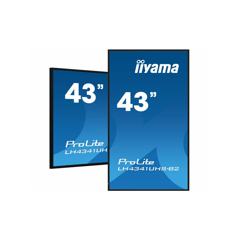 iiyama LH4341UHS-B2 infonäyttö 108 cm (42.5") LCD 500 cd m² 4K Ultra HD Sisäänrakennettu prosessori Android 8.0 18 7