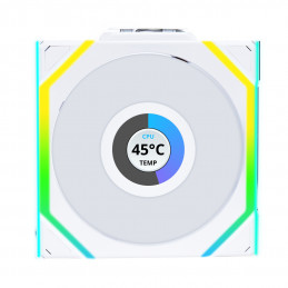 Lian Li UNI FAN SL Wireless LCD 120 Reverse Blade Tietokonekotelo Tuuletin 12 cm Valkoinen 1 kpl