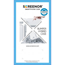 Screenor 25633SB matkapuhelimen suojakotelo 17,3 cm (6.8") Suojus Läpinäkyvä