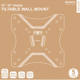 Deltaco ARM-0103 TV-kiinnike 106,7 cm (42") musta