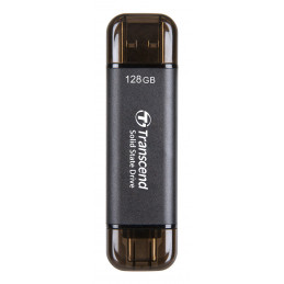 Transcend ESD310C Thunderbolt-teknologia 128 GB USB Type-A   USB Type-C USB 3.2 Gen 2x2 musta