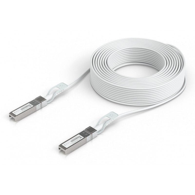 Ubiquiti UACC-Uplink-SFP28-30M InfiniBand- ja kuituoptiikkakaapeli Valkoinen