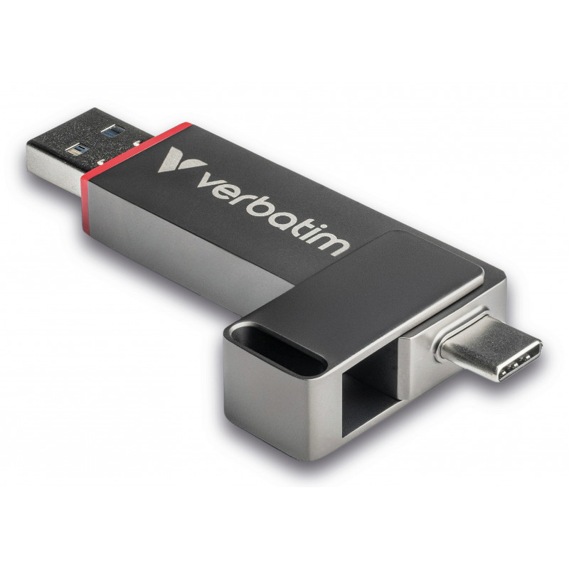 Verbatim Dual QuickStick USB-muisti 512 GB USB Type-A   USB Type-C 3.2 Gen 1 (3.1 Gen 1) Harmaa