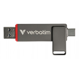 Verbatim Dual QuickStick USB-muisti 512 GB USB Type-A   USB Type-C 3.2 Gen 1 (3.1 Gen 1) Harmaa