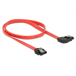 DeLOCK 83969 SATA-kaapeli 0,5 m SATA 7-pin musta, Punainen