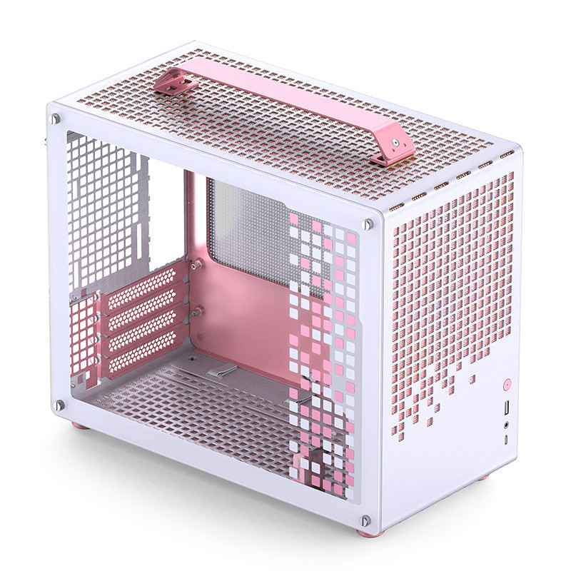 Jonsbo Z20 Pink White Mini Tower Vaaleanpunainen, Valkoinen