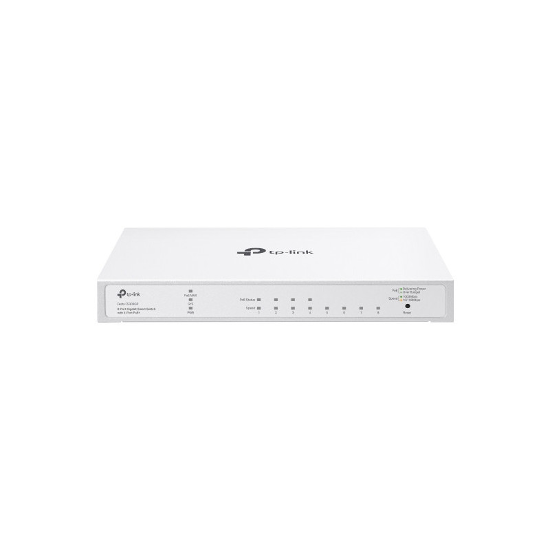 TP-Link FESTA FS308GP verkkokytkin Hallittu Gigabit Ethernet (10 100 1000) Power over Ethernet -tuki Valkoinen