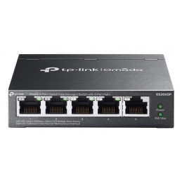 TP-Link Omada ES205G Hallittu Gigabit Ethernet (10 100 1000) Power over Ethernet -tuki musta