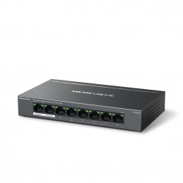 Mercusys MS108GP verkkokytkin Hallittu Gigabit Ethernet (10 100 1000) Power over Ethernet -tuki musta