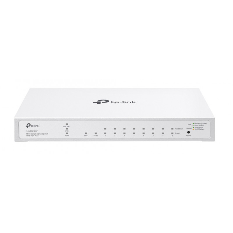 TP-Link FESTA FS310GP verkkokytkin Hallittu L2 L2+ Gigabit Ethernet (10 100 1000) Power over Ethernet -tuki 1U Valkoinen