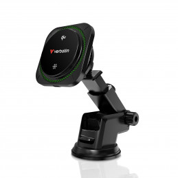 Verbatim Charge 'n' Drive Qi2 RGB Älypuhelin musta USB Langaton lataaminen Pikalataus Auto