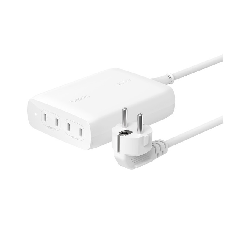 Belkin BoostCharge Pro Kannettava tietokone, Älypuhelin, Tabletti Valkoinen AC Pikalataus Sisätila