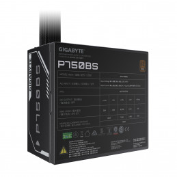 GIGABYTE P750BS virtalähdeyksikkö 750 W 20+4 pin ATX ATX musta