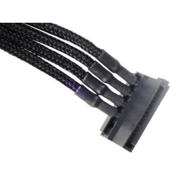 Silverstone 0.3m, Molex 4p 4xSATA 0,3 m