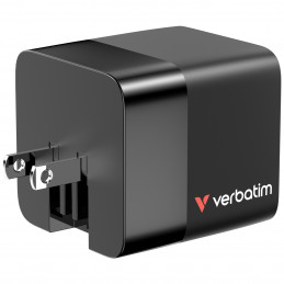 Verbatim GaN Charger 65W Universaali musta AC Pikalataus Sisätila