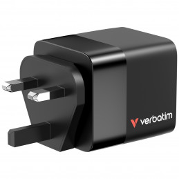 Verbatim GaN Charger 65W Universaali musta AC Pikalataus Sisätila