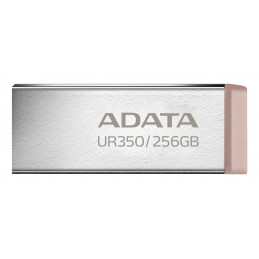 ADATA UR350 USB-muisti 256 GB USB A-tyyppi 3.2 Gen 1 (3.1 Gen 1) Ruskea, Ruostumaton teräs