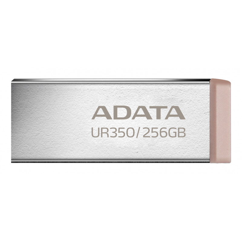 ADATA UR350 USB-muisti 256 GB USB A-tyyppi 3.2 Gen 1 (3.1 Gen 1) Ruskea, Ruostumaton teräs