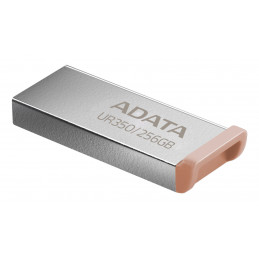 ADATA UR350 USB-muisti 256 GB USB A-tyyppi 3.2 Gen 1 (3.1 Gen 1) Ruskea, Ruostumaton teräs