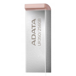 ADATA UR350 USB-muisti 256 GB USB A-tyyppi 3.2 Gen 1 (3.1 Gen 1) Ruskea, Ruostumaton teräs