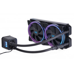 Alphacool 11729 Tietokoneen jäähdytysjärjestelmä Suoritin All-in-one-nesteenjäähdytin 14 cm musta 1 kpl