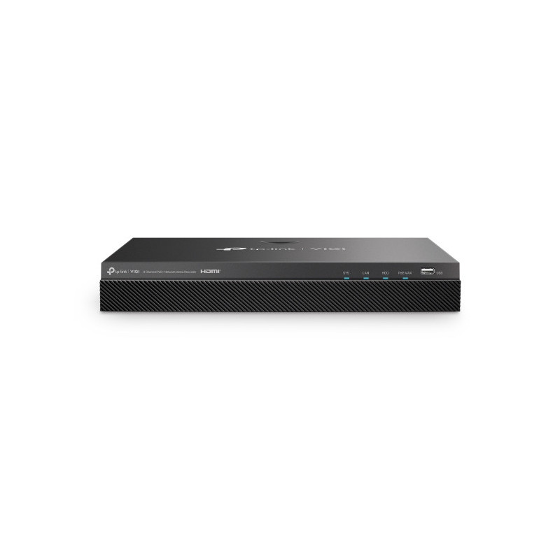 TP-Link VIGI NVR2008H-8MP verkkovideotallennin musta
