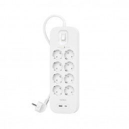 Belkin SRB003vf2M-V2 Valkoinen 8 AC-pistorasia(a) 2 m