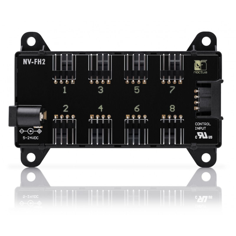 Noctua NV-FH2 tuulettimen nopeudensäädin 8 kanavaa musta