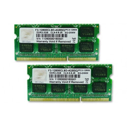 G.Skill 4GB DDR3-1600 SQ muistimoduuli 2 x 2 GB 1600 MHz