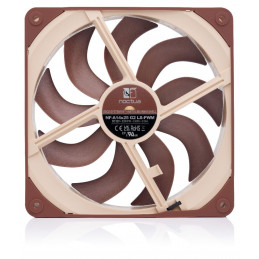 Noctua NF-A14X25 G2 LS-PWM Tietokoneen jäähdytysjärjestelmä Tietokonekotelo Ilmanjäähdytin 14 cm Beige, Ruskea 1 kpl