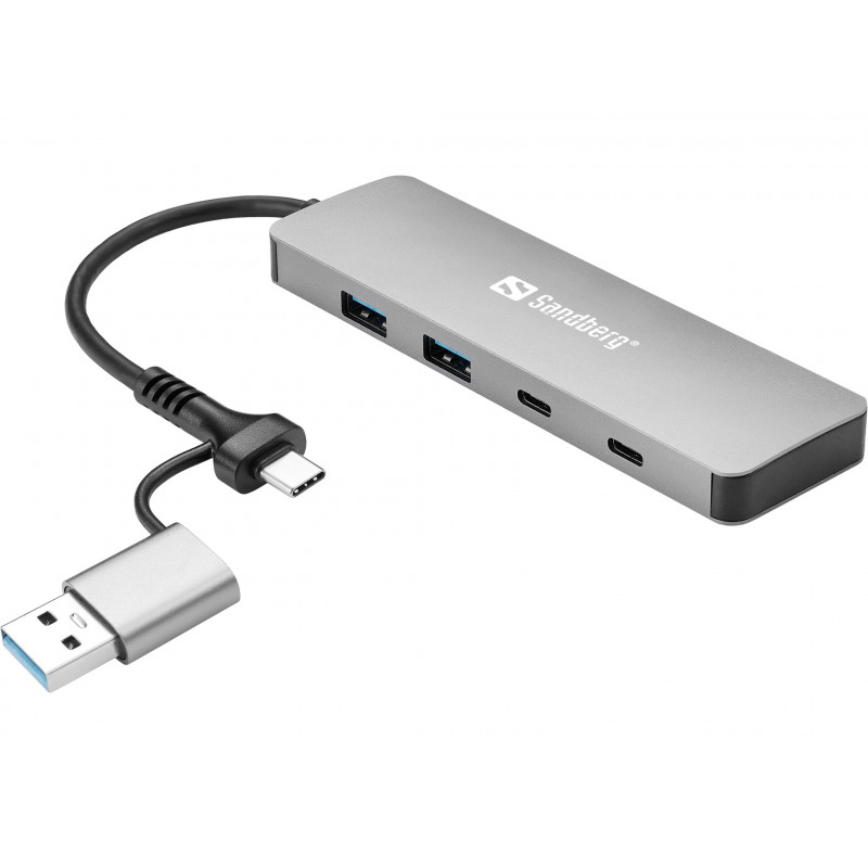Sandberg USB-C A to 2xUSB-A+2xUSB-C Hub