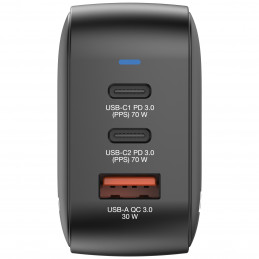 Verbatim Mini GaN Charger 70W Universaali musta AC Pikalataus Sisätila