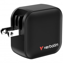Verbatim Mini GaN Charger 70W Universaali musta AC Pikalataus Sisätila