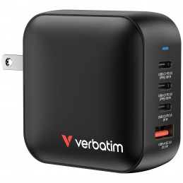 Verbatim Mini GaN Charger 100W Universaali musta AC Pikalataus Sisätila