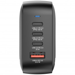 Verbatim Mini GaN Charger 100W Universaali musta AC Pikalataus Sisätila