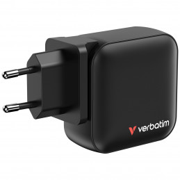 Verbatim Mini GaN Charger 100W Universaali musta AC Pikalataus Sisätila