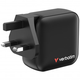 Verbatim Mini GaN Charger 100W Universaali musta AC Pikalataus Sisätila