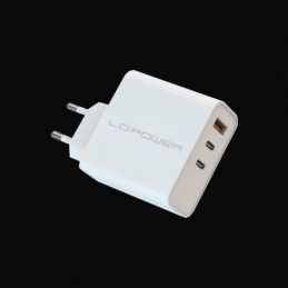 LC-Power LC-GAN-65 mobiililaitteen laturi Universaali Valkoinen AC Pikalataus Sisätila