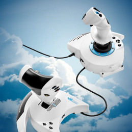 Thrustmaster T.Flight Hotas One Microsoft Flight Simulator Edition musta, Valkoinen USB Ohjain + moottorin ohjausvipu PC, Xbox