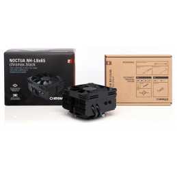 Noctua NH-L9X65 CHROMAX.BLACK Tietokoneen jäähdytysjärjestelmä Suoritin Jäähdytyslevy jäähdytin 9,5 cm musta 1 kpl