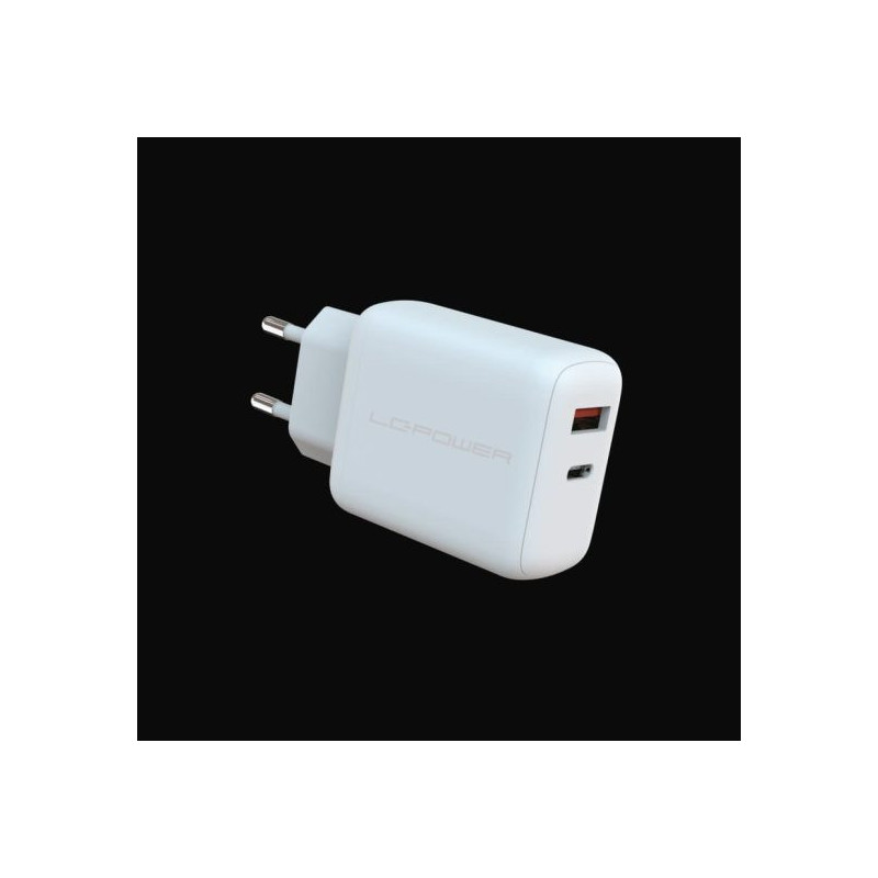 LC-Power LC-GAN-45 mobiililaitteen laturi Universaali Valkoinen AC Pikalataus Sisätila