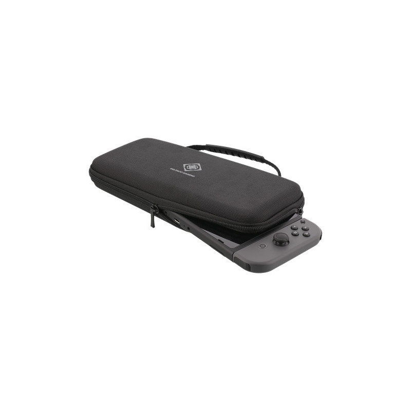 Deltaco GAM-089 kannettavan pelikonsolin suojakotelo Hardshell case -kotelo Nintendo musta